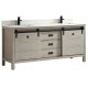 Saga 72" Antique Grey, Solid wood