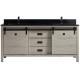 Saga 72" Antique Grey, Solid wood