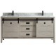 Saga 72" Antique Grey, Solid wood