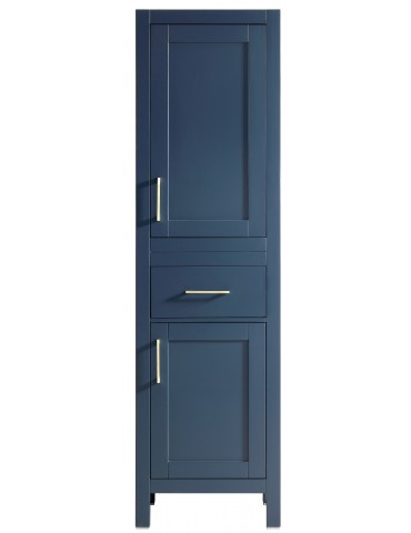 Lyon 20" Bleu Antique , Meuble de côté en bois massif