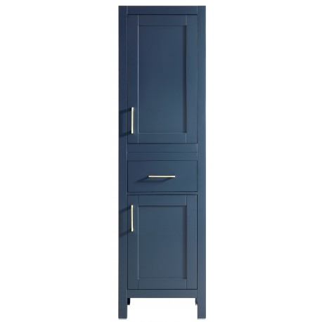 Lyon 20" Bleu Antique , Meuble de côté en bois massif