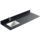 Black 48", Quartz Vanity Top with Undermount Porcelain Sink