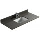 Pure Gray 48", Quartz Vanity Top with Undermount Porcelain Sink