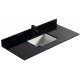 Galaxy Black 48", granite vanity top with undermount porcelain sink