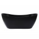 Nezha 59“ Matte Black, Freestanding bathtub