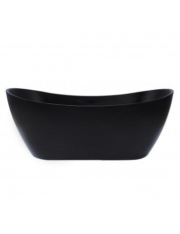 Nezha 59“ Matte Black, Freestanding bathtub