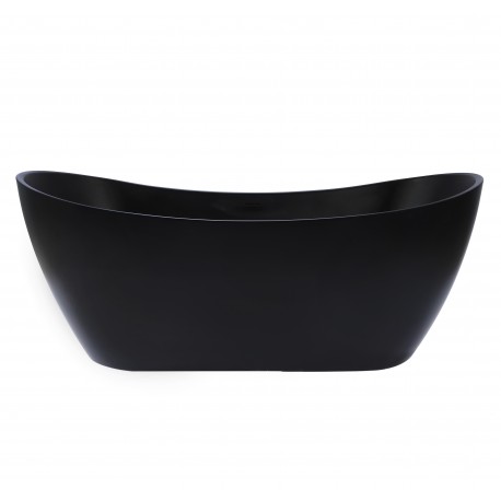 Nezha 59“ Matte Black, Freestanding bathtub