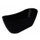 Nezha 59“ Matte Black, Freestanding bathtub