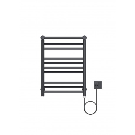 Heat matte black, electric towel warmer