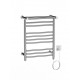 Heat polished chrome, electric towel warmer