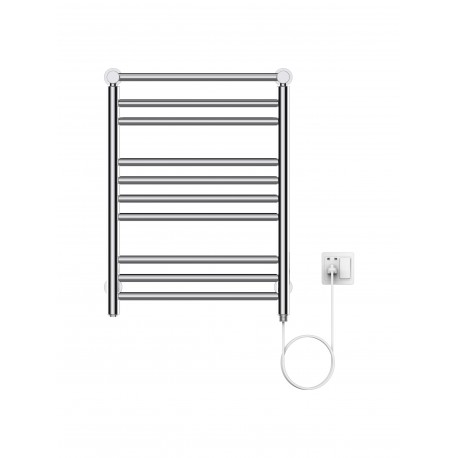 Heat polished chrome, electric towel warmer