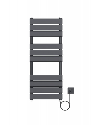 Nix matte black, electric towel warmer