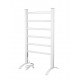 Juno polished chrome, freestanding electric towel warmer