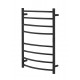 EZ-HEAT matte black, freestanding electric towel warmer