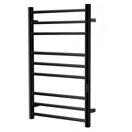 HEAT-X matte black, freestanding electric towel warmer