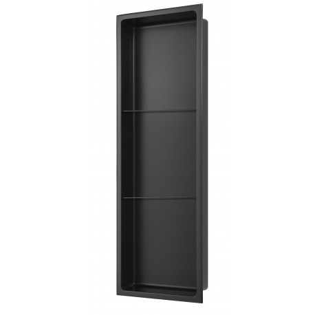 Shower niche black matte 12*36, 3 sections