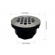 Shower drain, black finish