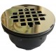 Shower drain, black finish