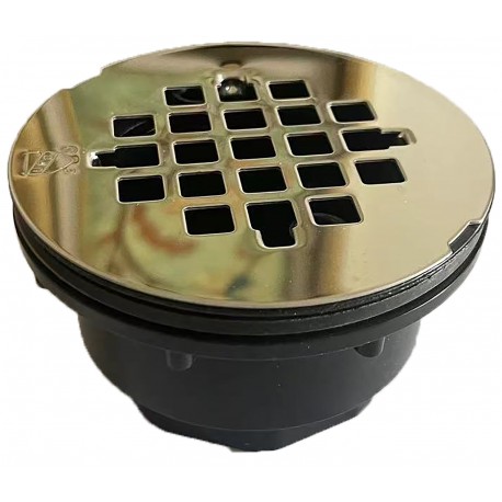 Shower drain, black finish