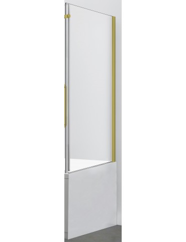 Apollon 32", side glass on bath matte gold finish