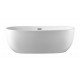 Fuxi 67“ matte white, freestanding bathtub