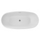 Fuxi 67“ matte white, freestanding bathtub