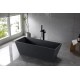 Istone freestanding bath 63", matte black Finish