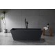 Istone freestanding bath 63", matte black Finish