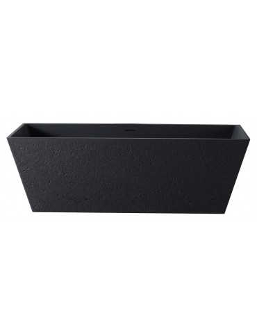 Istone freestanding bath 63", matte black Finish