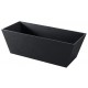 Istone freestanding bath 63", matte black Finish