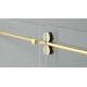 Myo 48", Matte gold, shower door