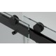 Waka 60", Black, Shower Door