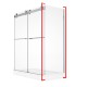 Waka 32", Chrome, side panel shower glass