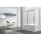 Apollon 60", Porte de Douche sur Bain finie or