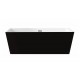 Pangu 67" , Matte black and white, Freestanding bath