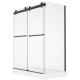 Waka 60", Black, Shower Door