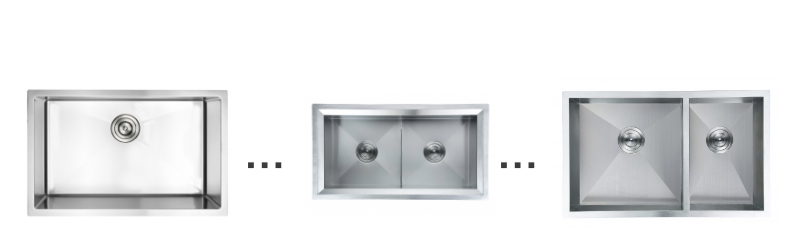 Hand made kitchen sinks