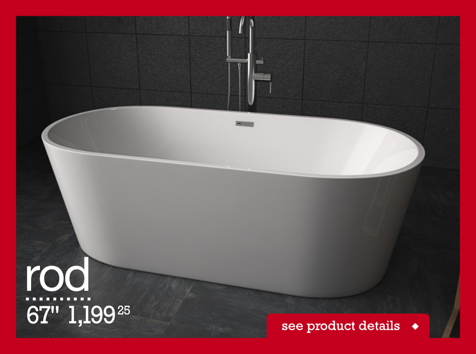 Rod, bains autoportant 67"