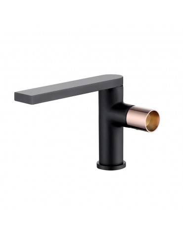 Otso, matt black and gold sink faucet