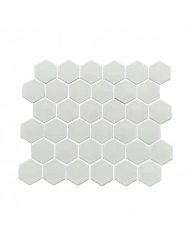 Hexagone full body blanc mat